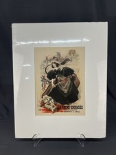 1899 LA VACHE ENRAGEE Roedel Maitres L'Affiche 179 Original Matted Lithograph picture