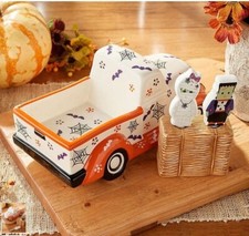 Temp-tations Halloween Truck for Dip,2 Spreaders w/Hay Bale Holder H227250 picture