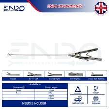 ENDO New Paediatric Laparoscopic 3mm Needle Holder Straight 20cm 24cm 28cm 33cm picture