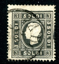 Austria 1862 Lombardy Venetia Scott #8a VFU E296 picture