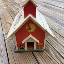 Vintage Fisher Price Play Family School Little People #923 Folding School House picture