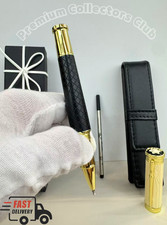 MONTBLANC Writers Edition Robert Louis Stevenson Black Gold Rollerball Pen Fasts picture