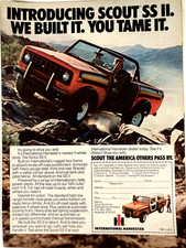 1977 International Harvester Scout SS II Print Ad We Built It You Tame It picture