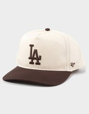 Los Angeles Dodgers Two Tone '47 Hitch Snapback Hat BROWN picture