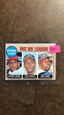 1968 Topps RBI Leaders #3 Hank Aaron Roberto Clemente Orlando Cepeda HOF picture