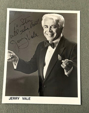 Jerry Vale Signed Autographed Black & White Photo w/ Personalized Message picture