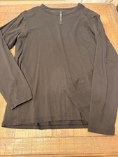 Lululemon Men's Fundamental Tee Long Sleeves Size XL Black picture