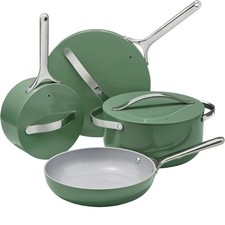 Caraway Nonstick Ceramic Cookware Set (12 Piece) Pots, Pans, Lids and Kitchen picture