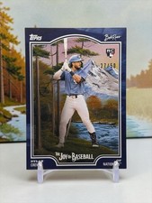 2025 Topps X Bob Ross the Joy of Baseball - Dylan Crews #75 Prussian Blue /50 picture