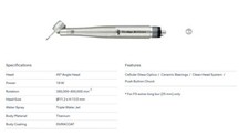 NSK Ti-Max X450 M4 Surgical 45° LED Speed Handpiece Dental Triple Water Jet 18W picture