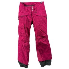 Patagonia H2NO Pink Plaid Ski Snowboard Pants Women's XS Insulated Waterproof picture