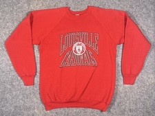 Vintage Louisville Cardinals Crewneck Sweatshirt Men’s XL Red College Univesity picture