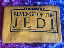 Vintage 1983 Star Wars Revenge of the Jedi Production Crew Size M T-Shirt picture