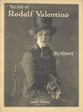 1925 Life of Rodolf Valentino By Himself Movie Weekly Silent Film Rare Booklet picture