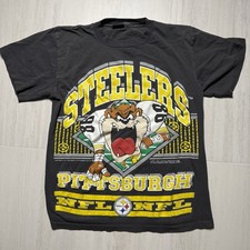 Vintage Pittsburgh Steelers Taz Looney Tunes shirt reprint all size VK16693 picture