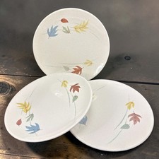 Franciscan Autumn Leaf Dishes Plates Set of 3 Vintage Mid Century Modern 8 Inch picture