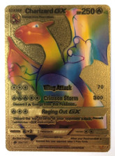 Rare Rainbow Gold Charizard GX Card 150/147 picture