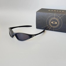 Oakley Eye Jacket 1.0 Black Frame Black Lenses Vintage Sunglasses picture