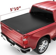 5.8ft Soft Roll up Tonneau Cover For 2019- 2026 Chevy Silverado GMC Sierra 1500 picture