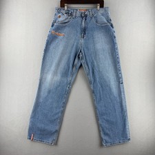 Vintage Roca Wear Jeans Mens 36x34 (Fits 35x32) Baggy Y2K Denim picture