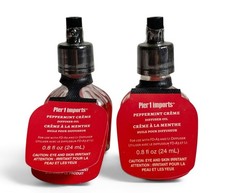 Pack of 2 - Pier 1 Plug In Diffuser Oil PEPPERMINT CREME  0.8 Oz - New Sealed picture