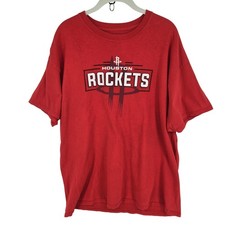 Houston Rockets Shirt Mens XL Red NBA Basketball Graphic T-Shirt Tee Cotton picture