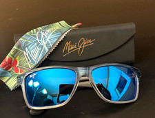 Maui Jim Onshore Sunglasses Blue Black Stripe Hawaii Polarized NEW Frame/Lens picture