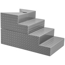 Deluxe Gray Breakable Ring Stairs For WWE & AEW Wrestling Action Figure Rings picture