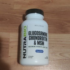 NutraBio Glucosamine Chondroitin & MSM - Joint Support  - 120 Caps - Exp 07/2027 picture