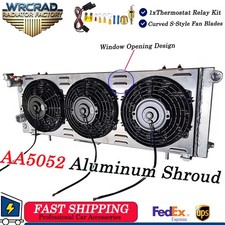 Aluminum Radiator Shroud Fan Fit 1984-2001 Jeep Cherokee XJ Comanche 2.5L 4.0L picture