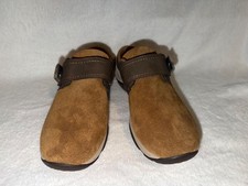 easy spirit mules size 10.5 never worn tan with brown strap picture