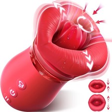 Waterproof-Clit-Licking-Vibrator-Tongue-Sucking-Nipple-licker-woman-Massager picture