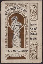 SARAH BERNHARDT - PROGRAM SIGNED 1909 picture