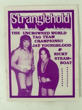 VINTAGE 1983 NWA Stranglehold Wrestling Program SIGNED Ricky Steamboat Toronto picture
