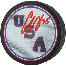 Charlie Mcavoy Signed Team USA Puck Fanatics COA picture
