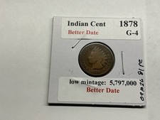 1878 Indian Head Penny Small Cent Key Date 091026 82re picture