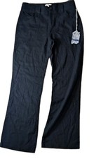 Cisono by Cavalini Black Linen Pants Women's Size L New With Tags picture