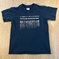 Vintage Nine Inch Nails Downwards Spiral Grail Tee Youth Medium Rare 1994 Baby T picture