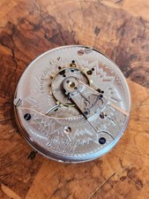 Waltham 18s 17j Adj Hunter Pocket Watch Movement (Running Sluggishly) picture
