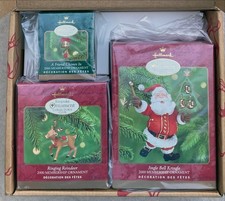 NIB 2000 Hallmark Keepsake Ornament Collectors Club Membership Kit 3 Ornaments picture
