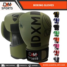 DXM Sports Boxing Gloves Muay Thai Training Punching Workout Sparring Gloves picture