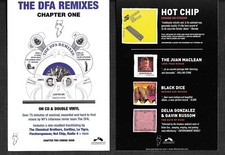 GORILLAZ Chemical Brothers HOT CHIP Rare 2001 PROMO POSTCARD 4x6 for DFA MINT picture