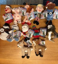 Vintage 1999 CVS Rudolph Island of Misfit Toys Plush Bean Bag Complete Set NWT picture