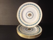 WEDGWOOD APPLEDORE SET of (6) SALAD PLATES 8 1/4