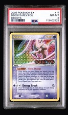 2005 Pokemon Ex Deoxys Deoxys-Reverse Foil #17 PSA 8 picture