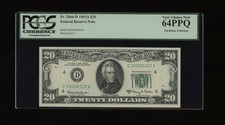DBR 1963-A $20 FRN Cleveland Fr. 2066-D PCGS 64 PPQ Serial D38008322A picture