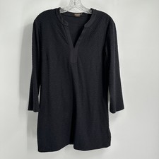 J McLaughlin Womens Old Money Tunic Top Size M Quiet Luxury Minimalist Capsule picture
