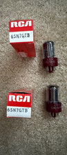 RCA JAN CRC-5692  Special Red Electron/Vacuum Tubes Matched Pair 2pcs picture