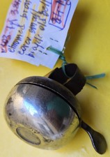 SMALL ELEGANT  ANTIQUE BELL CHROMED BRONZE COVER CAMPANELLO BICI picture