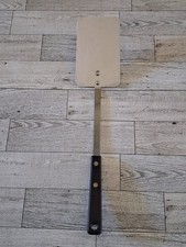 Vintage EKCO Forge Spatula Flipper Stainless Steel USA Black Wood Handle 13.5